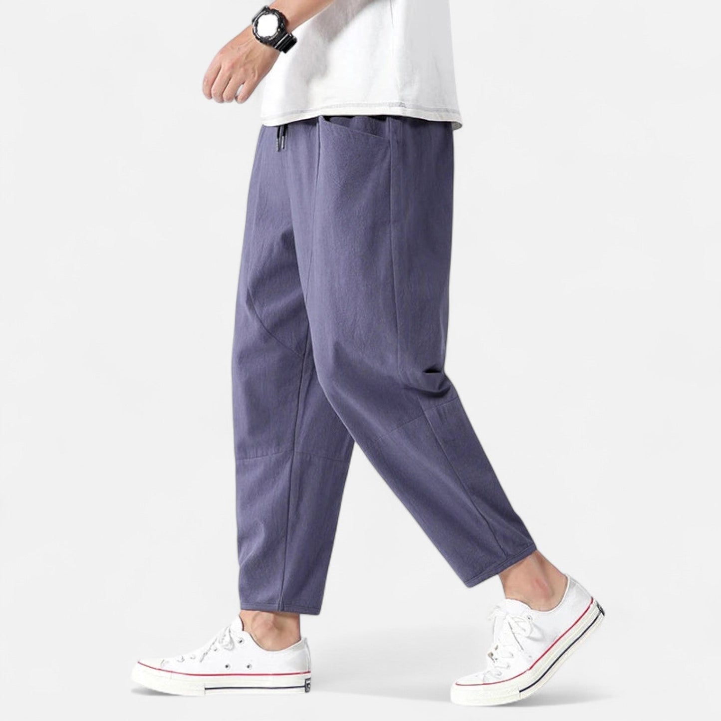 The Rowley Club | Men's Cropped Cotton Pants – Urban Precision, Tailored Versatility