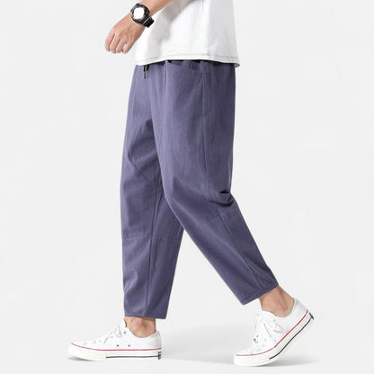 The Rowley Club | Men's Cropped Cotton Pants – Urban Precision, Tailored Versatility