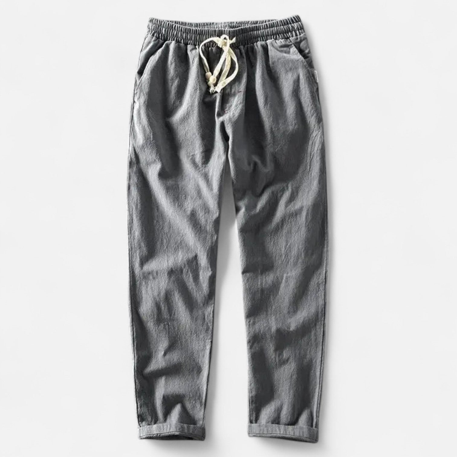 The Rowley Club | Men's Linen Pants with Drawstring – Breathable Comfort, Relaxed Fit