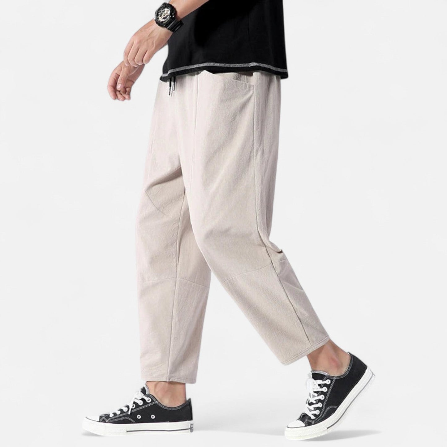 The Rowley Club | Men's Cropped Cotton Pants – Urban Precision, Tailored Versatility