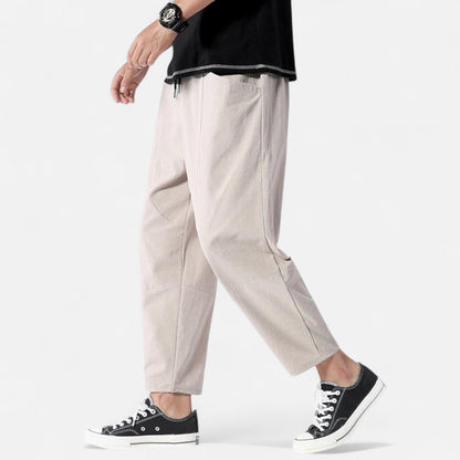 The Rowley Club | Men's Cropped Cotton Pants – Urban Precision, Tailored Versatility