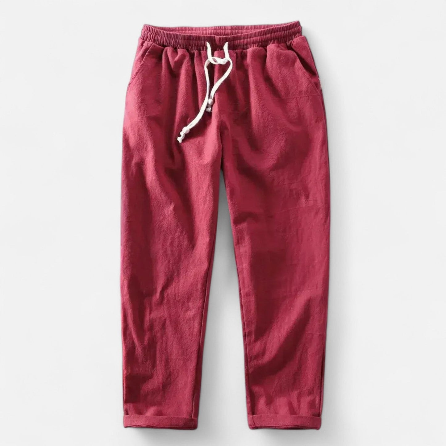 The Rowley Club | Men's Linen Pants with Drawstring – Breathable Comfort, Relaxed Fit