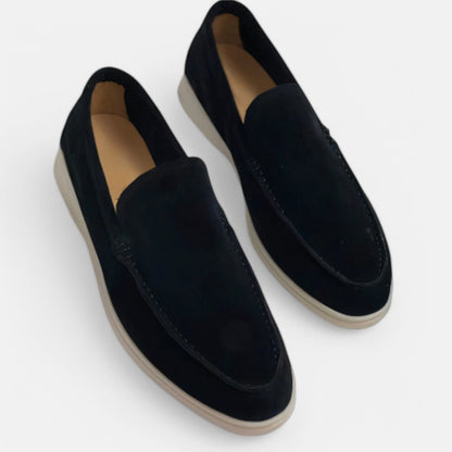 The Rowley Club | Old Money Suede Slip-On Loafers for Men