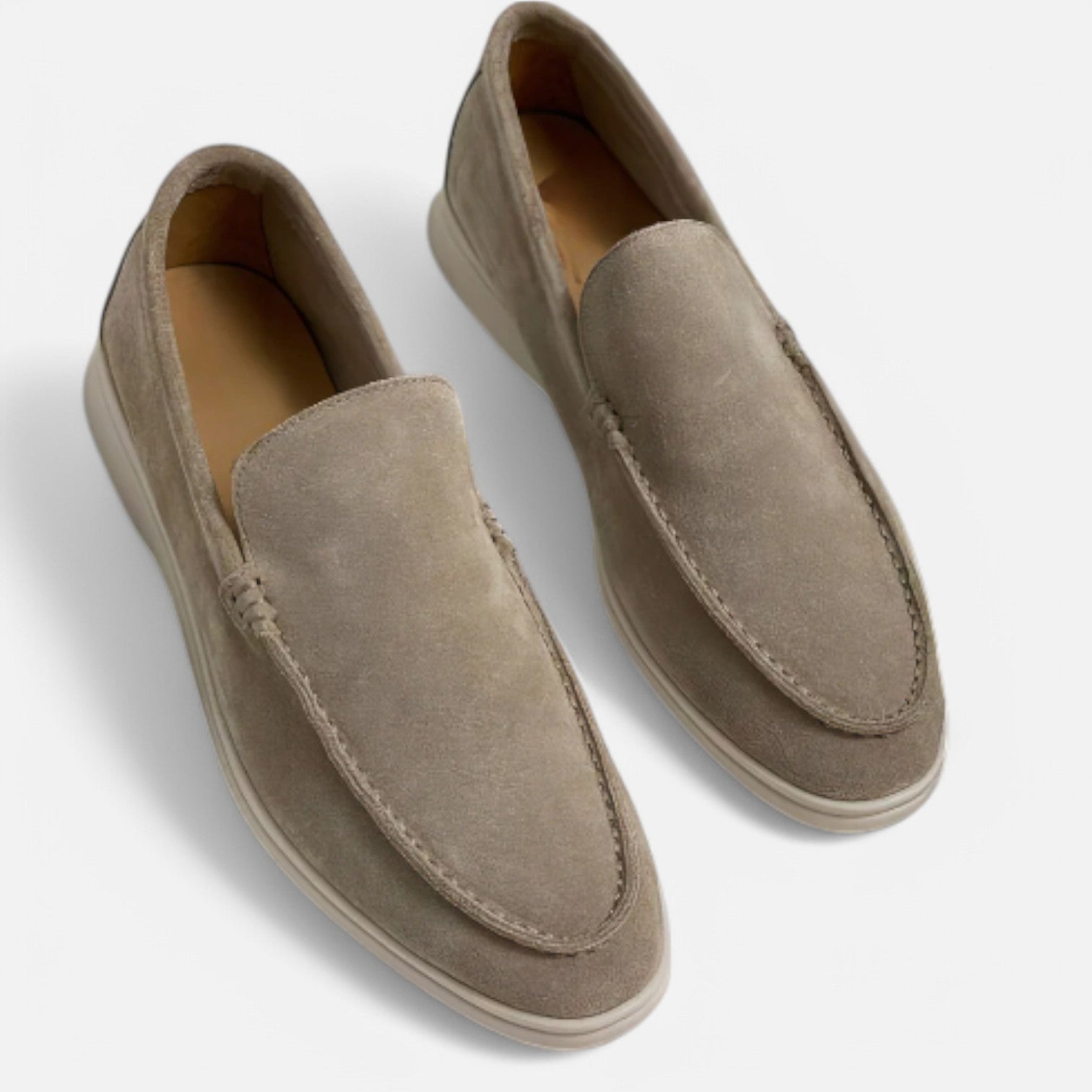 The Rowley Club | Old Money Suede Slip-On Loafers for Men