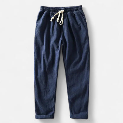 The Rowley Club | Men's Linen Pants with Drawstring – Breathable Comfort, Relaxed Fit