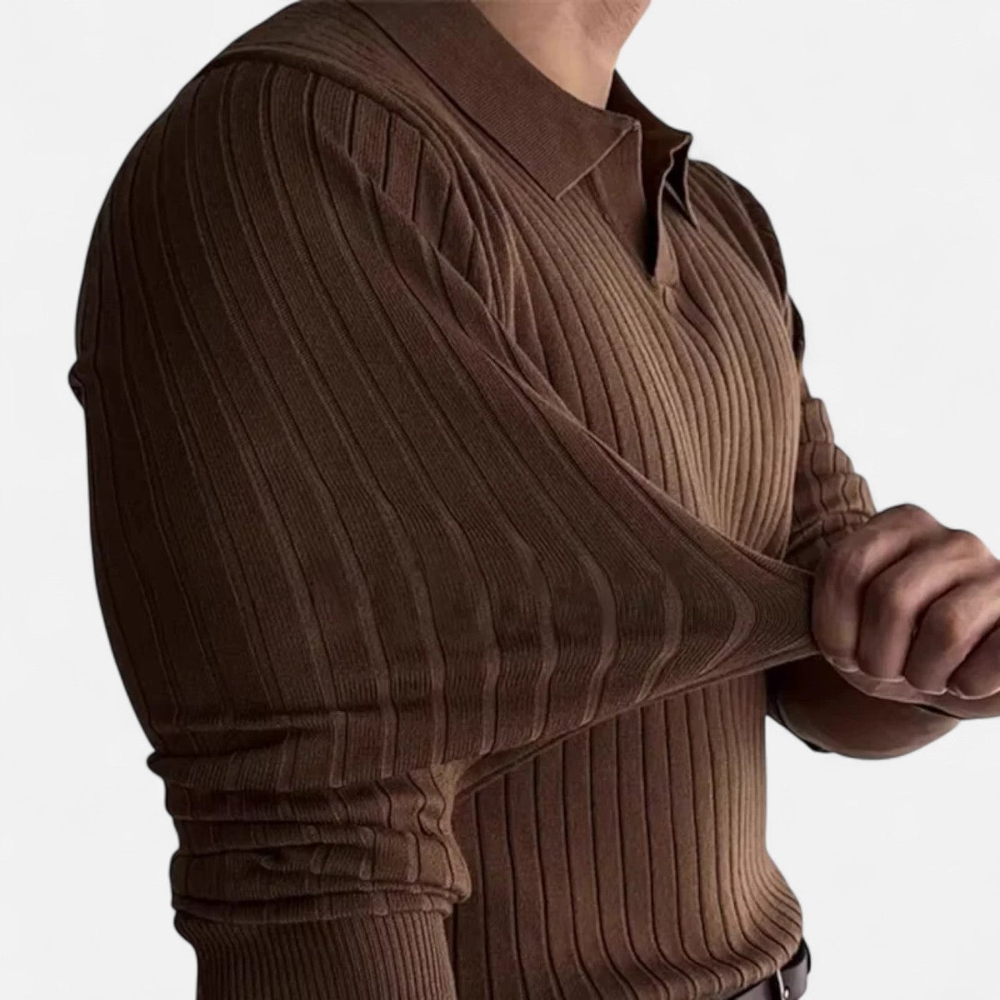 The Rowley Club | Long Sleeve Polo for Men – Fitted Comfort, Timeless Casual-Chic Essential