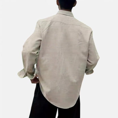 The Rowley Club | Casual Long Sleeve Linen Blend Shirt for Men