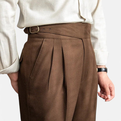 The Rowley Club | High-Waisted Pleated Pants for Men