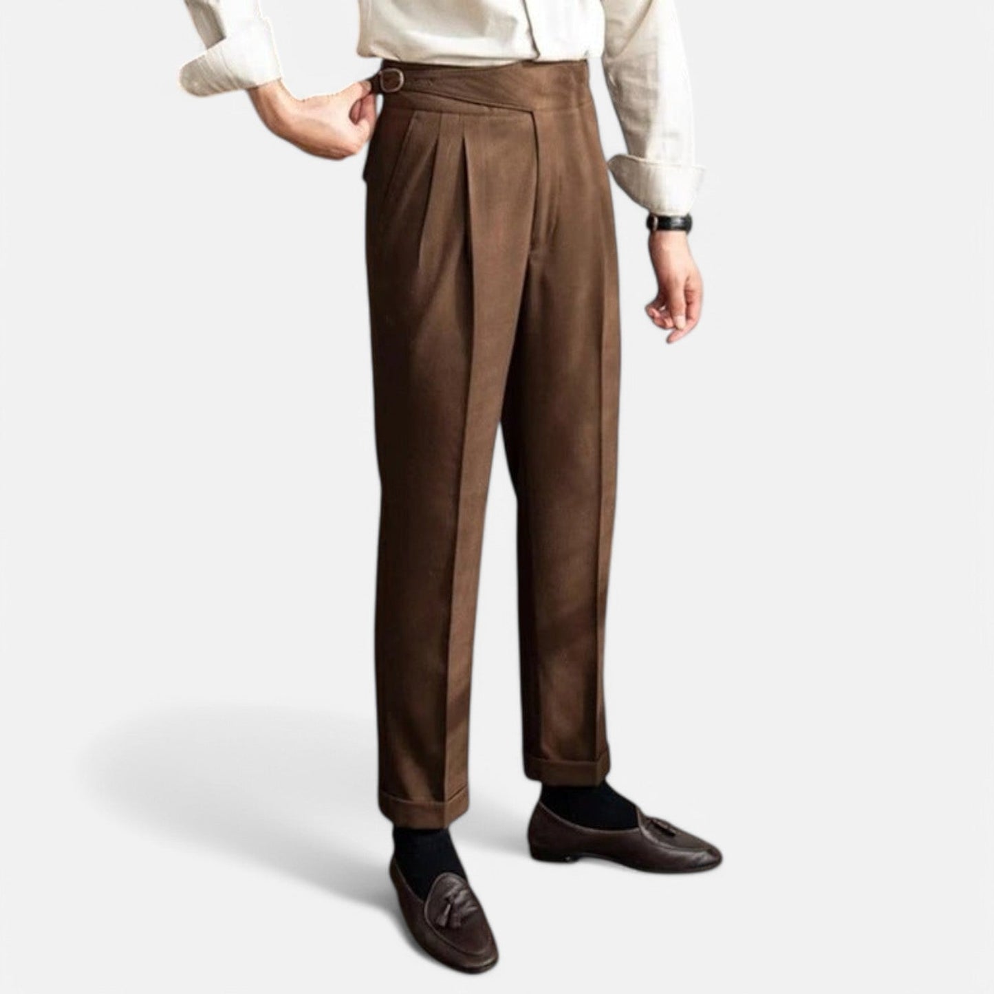 The Rowley Club | High-Waisted Pleated Pants for Men