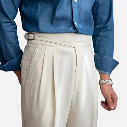 The Rowley Club | High-Waisted Pleated Pants for Men