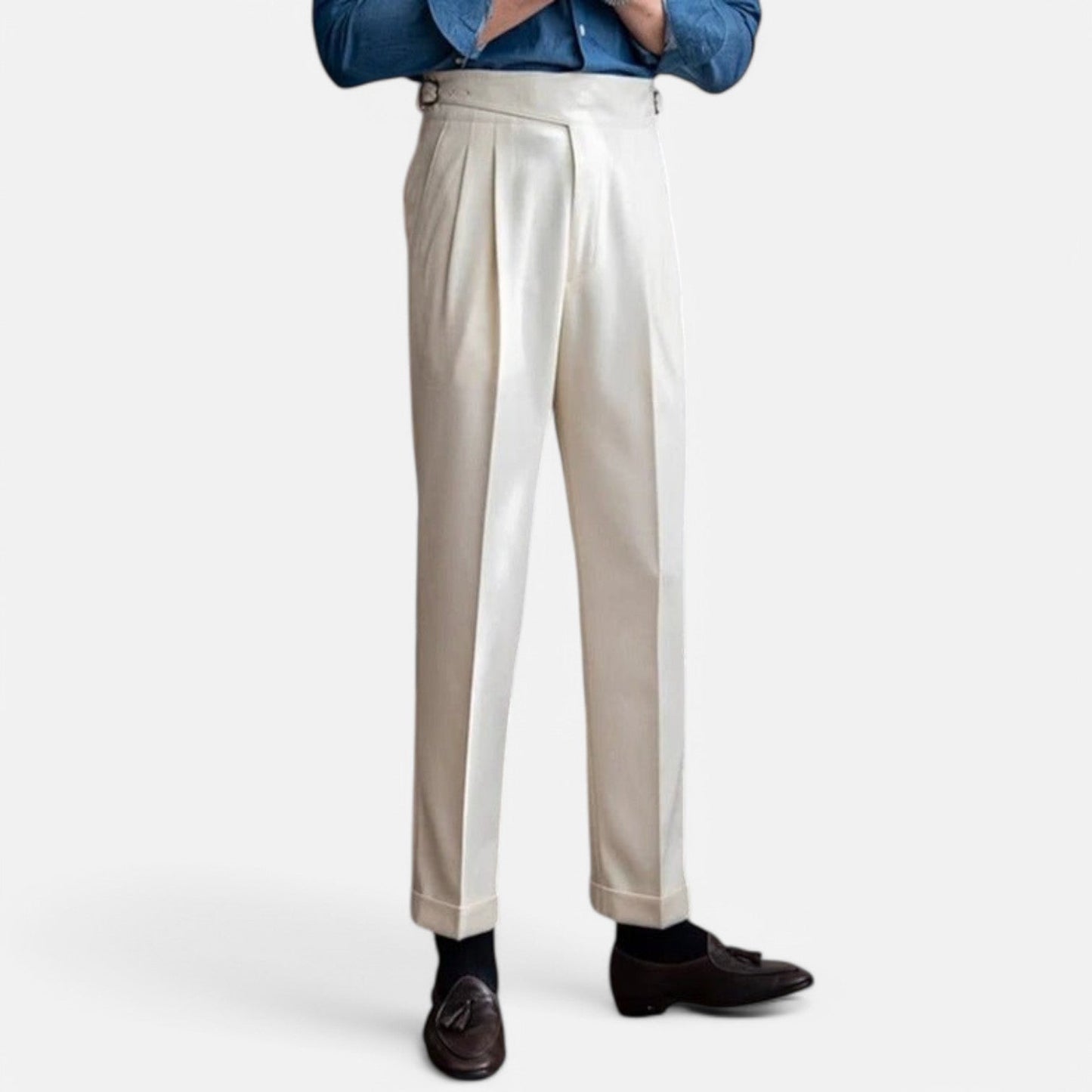The Rowley Club | High-Waisted Pleated Pants for Men