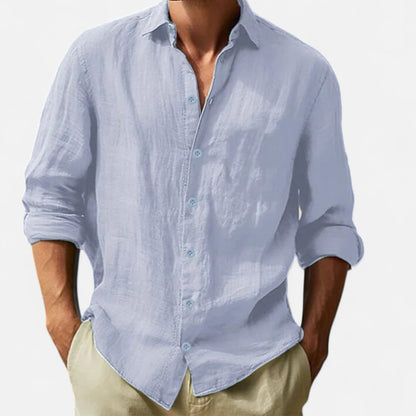 The Rowley Club | Men's Cotton-Linen Shirt – Lightweight Comfort, Casual and Timeless Elegance