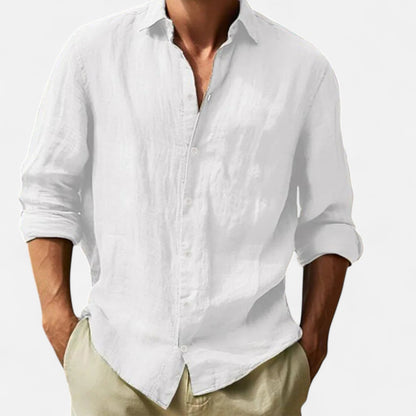 The Rowley Club | Men's Cotton-Linen Shirt – Lightweight Comfort, Casual and Timeless Elegance