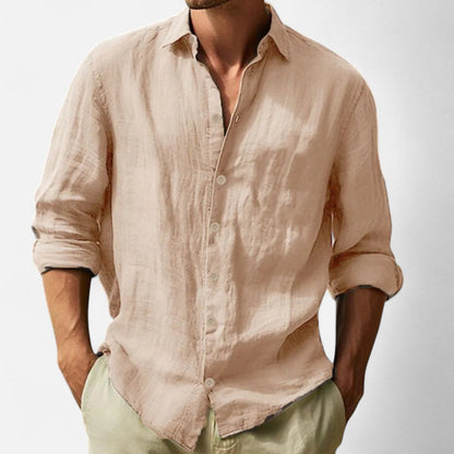 The Rowley Club | Men's Cotton-Linen Shirt – Lightweight Comfort, Casual and Timeless Elegance