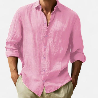The Rowley Club | Men's Cotton-Linen Shirt – Lightweight Comfort, Casual and Timeless Elegance