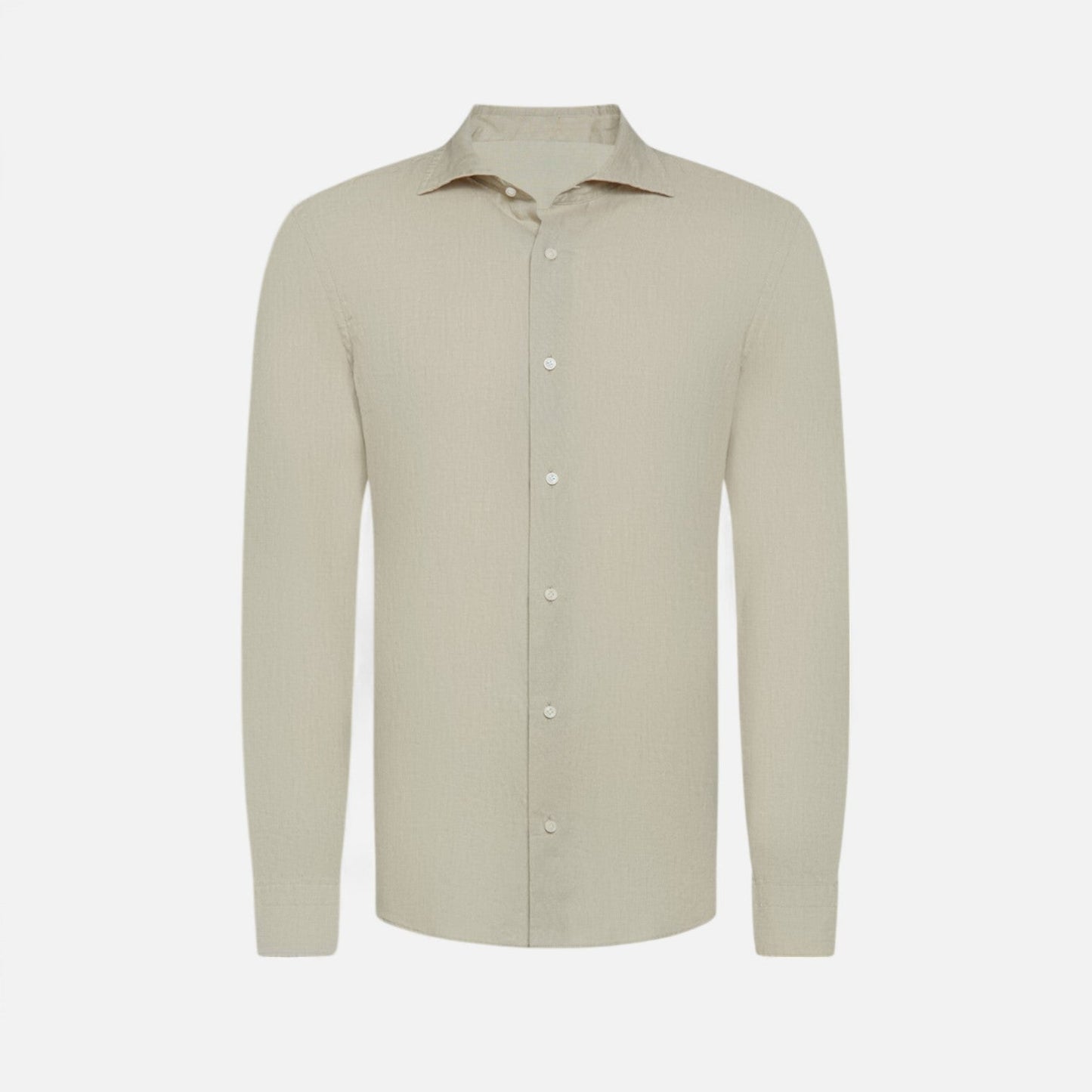 The Rowley Club | Khaki Linen Shirt for Men - Aesthetic of Old Money, Light Sartorial Ease