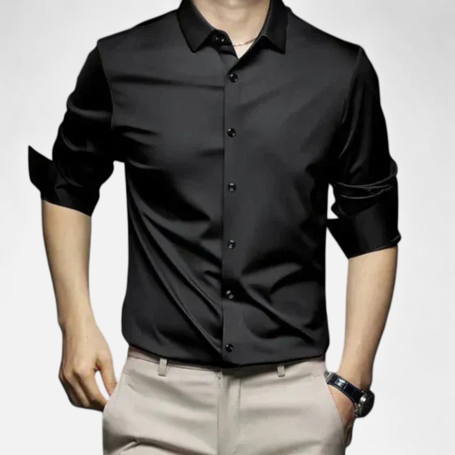 The Rowley Club | Men's Dress Shirt No Iron – Tailored Elegance, Impeccable Finish All Day