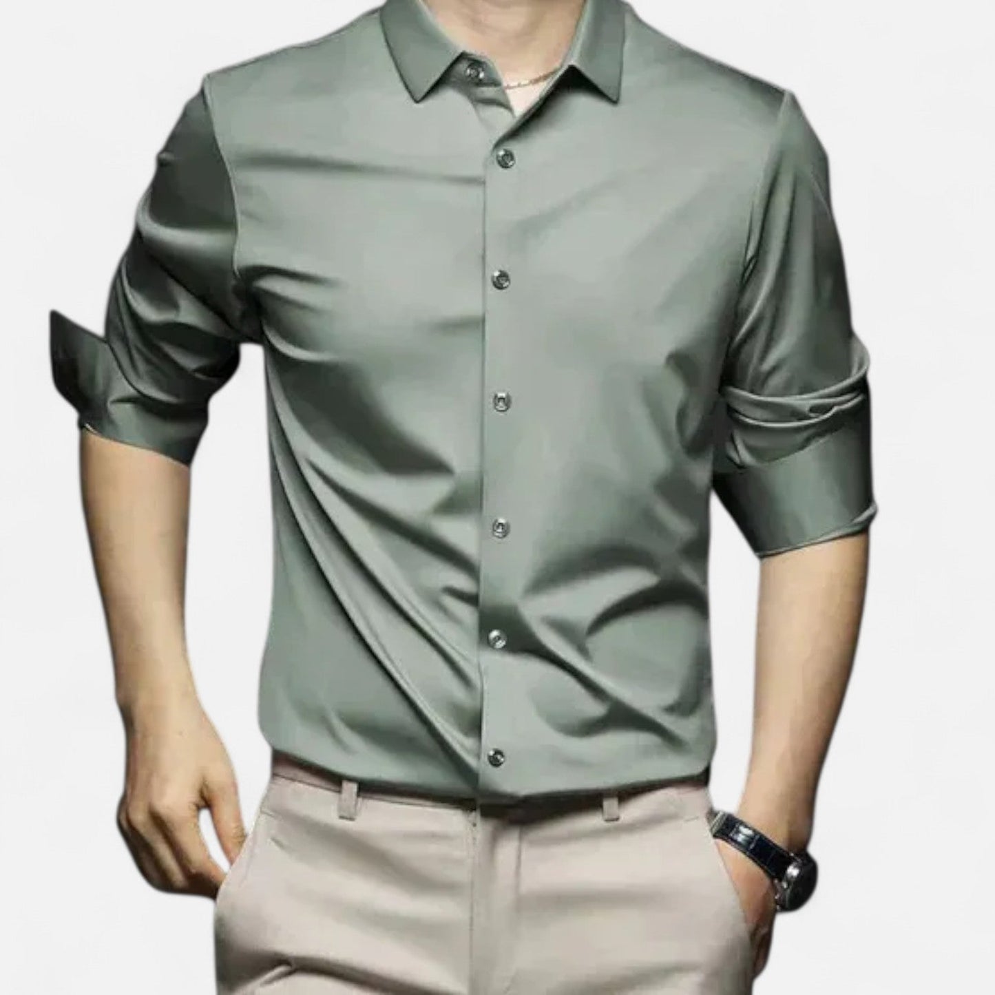 The Rowley Club | Men's Dress Shirt No Iron – Tailored Elegance, Impeccable Finish All Day