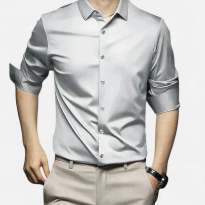 The Rowley Club | Men's Dress Shirt No Iron – Tailored Elegance, Impeccable Finish All Day