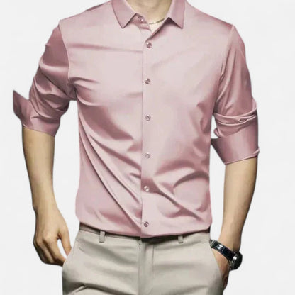 The Rowley Club | Men's Dress Shirt No Iron – Tailored Elegance, Impeccable Finish All Day