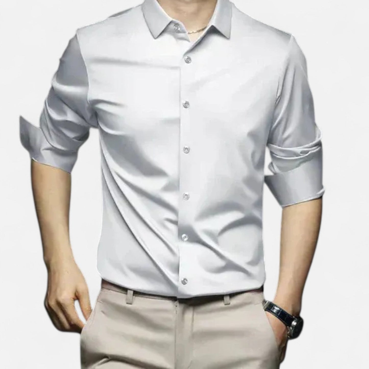 The Rowley Club | Men's Dress Shirt No Iron – Tailored Elegance, Impeccable Finish All Day